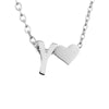 Fashion Jewelry Simple Heart-shaped Letter Women's Gold-plated Necklace Clavicle Chain Wholesale