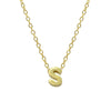 Elegant Letter Sterling Silver Pendant Necklace In Bulk