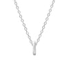 Elegant Letter Sterling Silver Pendant Necklace In Bulk