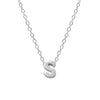 Elegant Letter Sterling Silver Pendant Necklace In Bulk