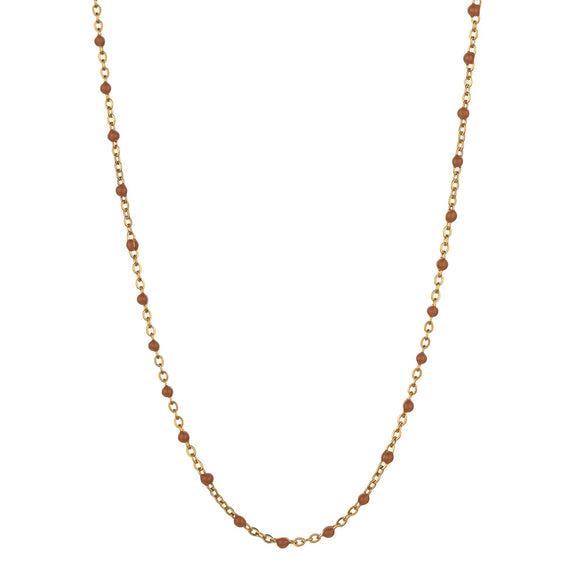 Simple Style Printing Stainless Steel Alloy Plating Gold Plated Necklace