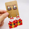 1 Set Cartoon Style Cartoon Character Leaf Pu Leather Drop Earrings Ear Studs