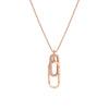 Simple Style Solid Color Sterling Silver Zircon Pendant Necklace In Bulk