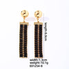 1 Pair Glam Shiny Round Rectangle Plating Inlay Copper Zircon White Gold Plated Gold Plated Drop Earrings