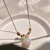 Simple Style Geometric Copper Plating Inlay Artificial Pearls Gold Plated Necklace