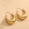 1 Pair Elegant Classic Style Round Asymmetrical Plating Titanium Steel 14k Gold Plated Earrings