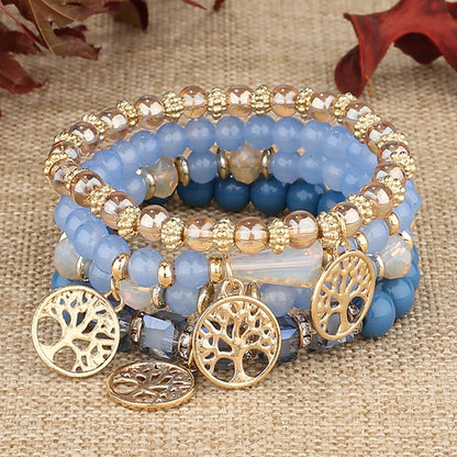 Vintage Style Round Glass Women's Bracelets