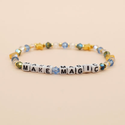 Bohemian Letter Artificial Crystal Wholesale Bracelets