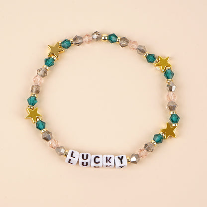 Bohemian Letter Artificial Crystal Wholesale Bracelets