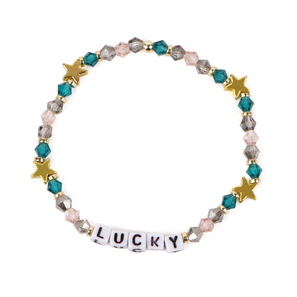 Bohemian Letter Artificial Crystal Wholesale Bracelets