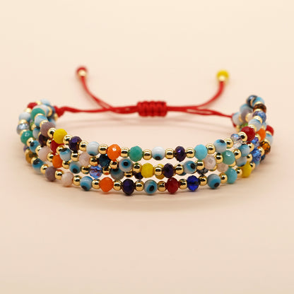 Vacation Bohemian Geometric Glass Glass Unisex Bracelets