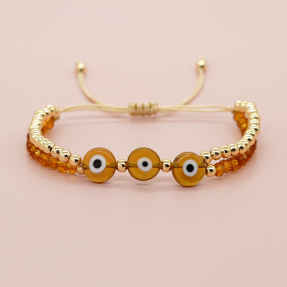 Bohemian Devil's Eye Artificial Crystal Wholesale Bracelets