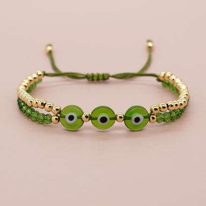 Bohemian Devil's Eye Artificial Crystal Wholesale Bracelets