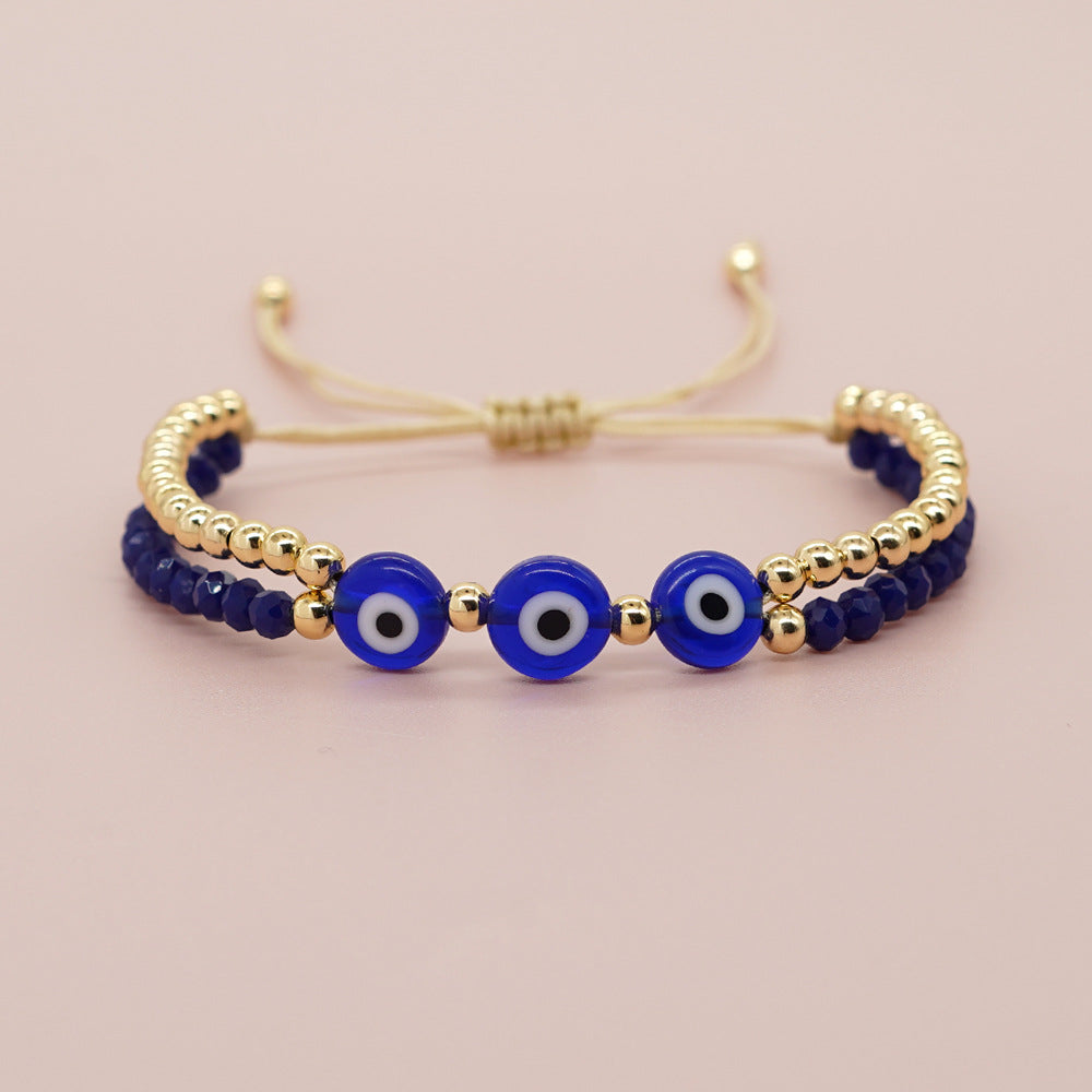 Bohemian Devil's Eye Artificial Crystal Wholesale Bracelets