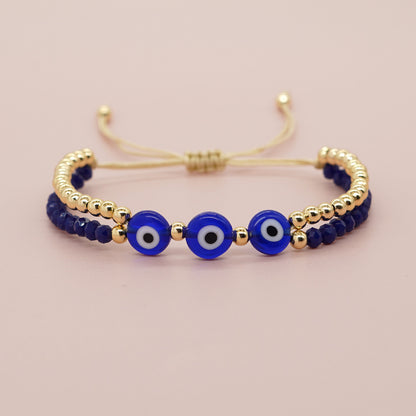 Bohemian Devil's Eye Artificial Crystal Wholesale Bracelets