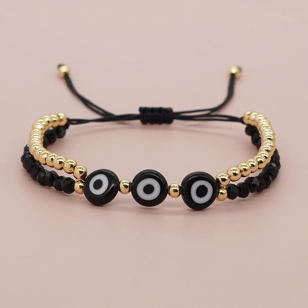 Bohemian Devil's Eye Artificial Crystal Wholesale Bracelets