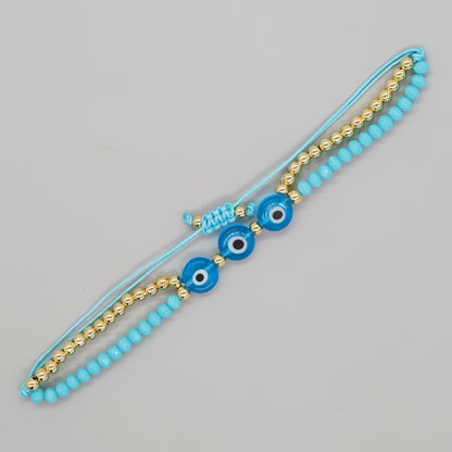 Bohemian Devil's Eye Artificial Crystal Wholesale Bracelets