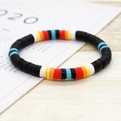 Lady Multicolor Soft Clay Unisex Bracelets