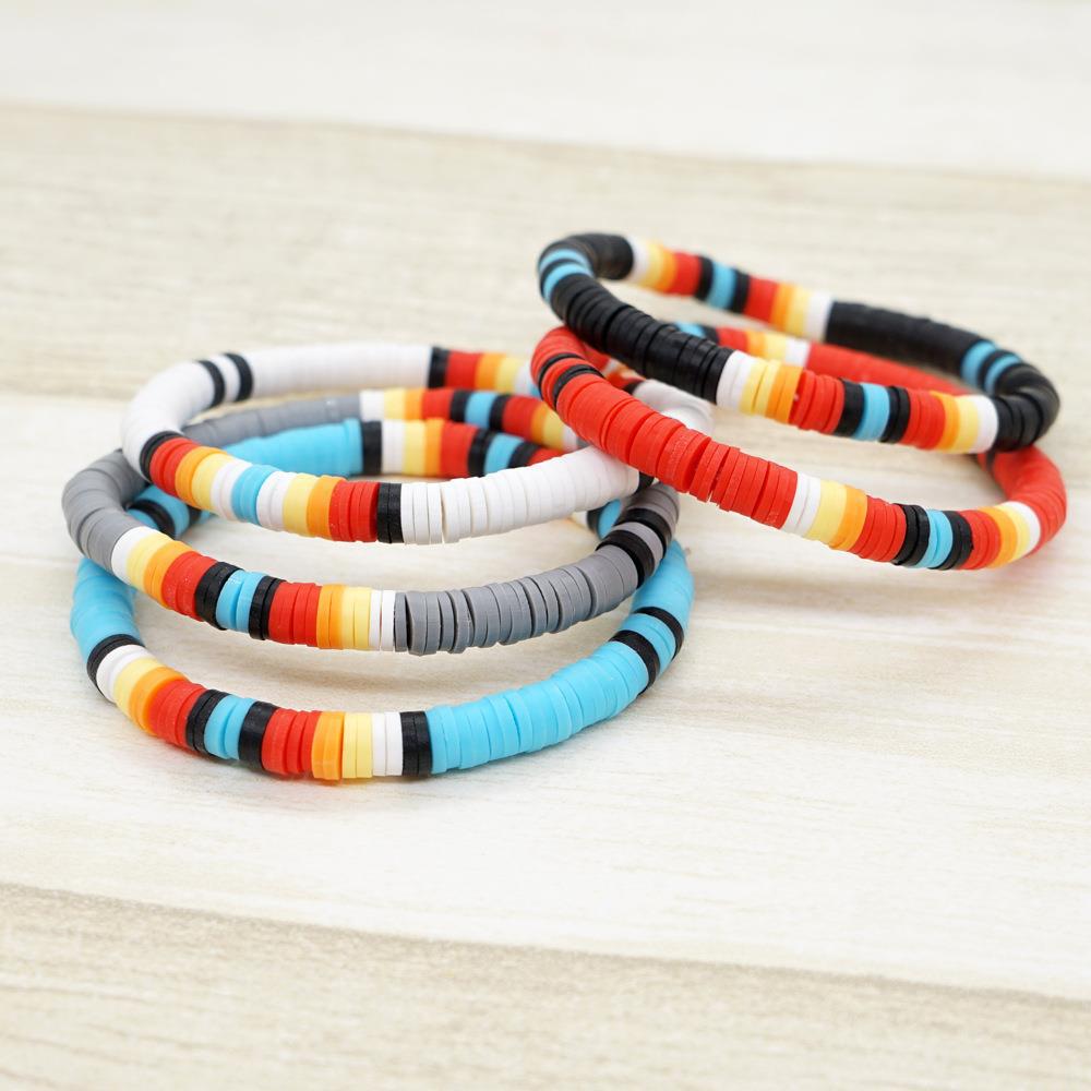 Lady Multicolor Soft Clay Unisex Bracelets