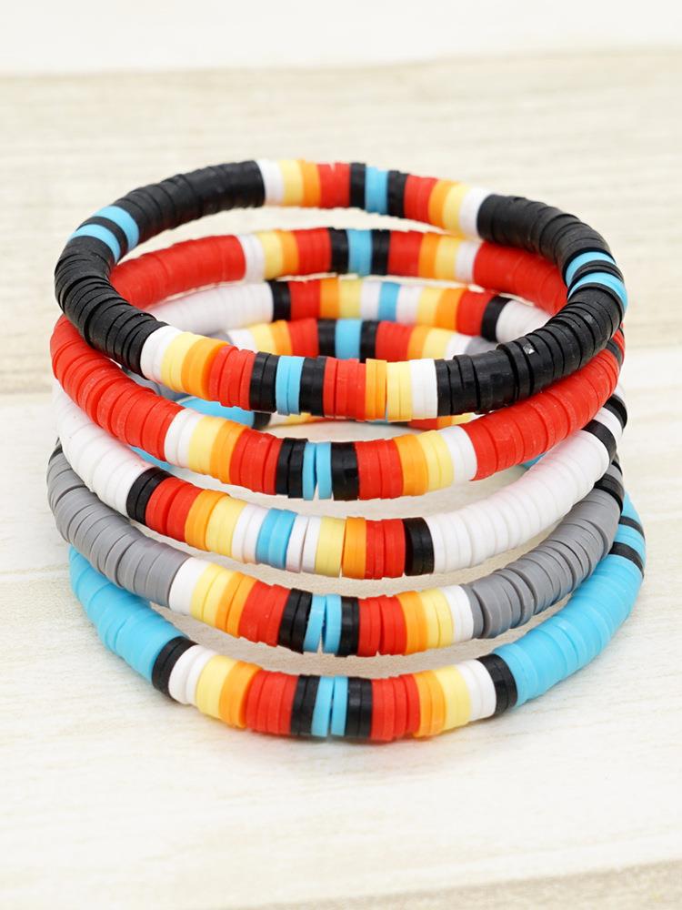 Lady Multicolor Soft Clay Unisex Bracelets