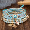 Casual Palm Eye Alloy Seed Bead Women's Bracelets