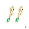 1 Pair Elegant Luxurious Streetwear Water Droplets Plating Inlay Copper Zircon 18k Gold Plated Drop Earrings