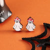 1 Pair Simple Style Cartoon Character Insect Printing Wood Ear Studs