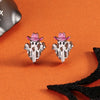 1 Pair Simple Style Cartoon Character Insect Printing Wood Ear Studs