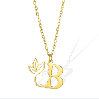 Simple Style Human Face Rabbit Stainless Steel 18k Gold Plated Pendant Necklace