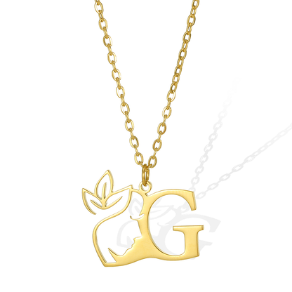 Simple Style Human Face Rabbit Stainless Steel 18k Gold Plated Pendant Necklace