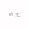 1 Pair Simple Style Geometric Inlay Sterling Silver Zircon Ear Studs