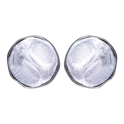 1 Pair Casual Simple Style Round Plating Inlay Alloy Resin Gold Plated Ear Studs