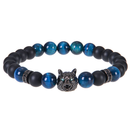 Streetwear Geometric Natural Stone Tiger Eye Men'S Bracelets