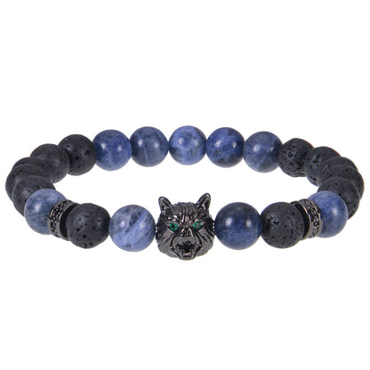 Streetwear Geometric Natural Stone Tiger Eye Men'S Bracelets