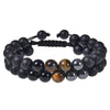 Retro Round Natural Stone Beaded Bracelets