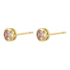 1 Pair Simple Style Classic Style Round Dots Colorful Plating Inlay Copper Zircon 18k Gold Plated Ear Studs