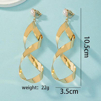 Wholesale Jewelry Commute Geometric Alloy Plating Drop Earrings