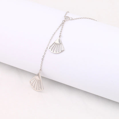 Simple Style Shell Sterling Silver Pendant Necklace In Bulk