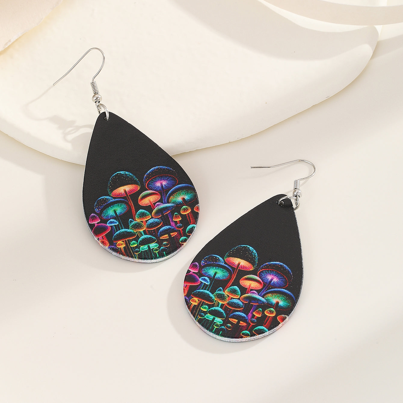 Wholesale Jewelry Korean Style Water Droplets Wood Drop Earrings