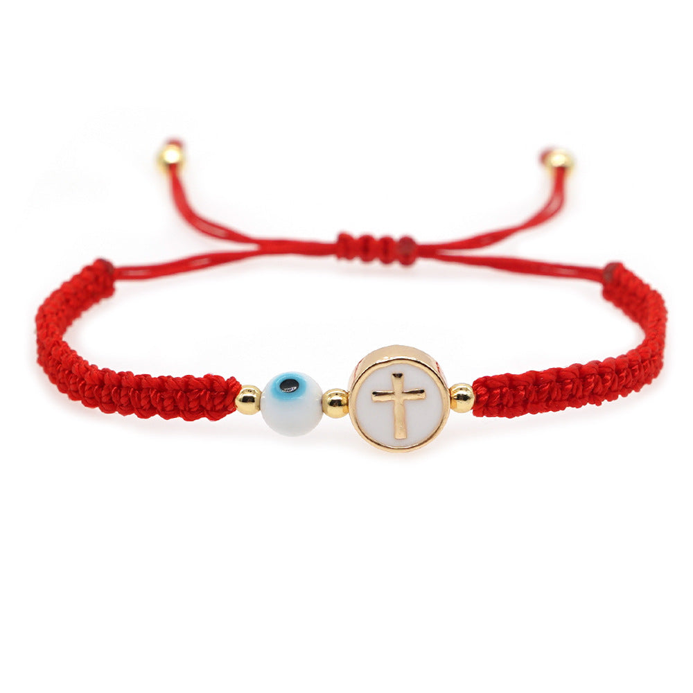 Simple Style Devil's Eye Alloy Braid Women's Bracelets