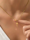 Elegant Hip-hop Solid Color Stainless Steel Metal Chain Necklace