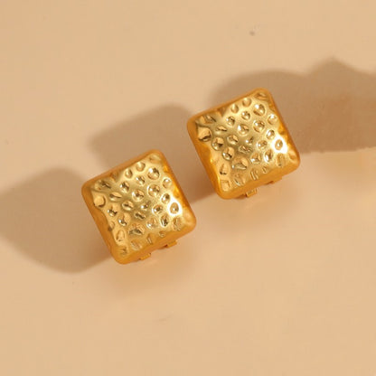 1 Pair Classic Style Geometric Plating Copper 14k Gold Plated Ear Studs