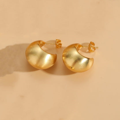 1 Pair Classic Style Geometric Plating Copper 14k Gold Plated Ear Studs