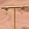 1 Pair Simple Style Round Inlay Copper Zircon Drop Earrings