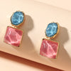 Wholesale Jewelry Lady Square Resin Drop Earrings