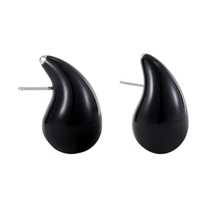 1 Pair Ig Style Simple Style Water Droplets Plastic Ear Studs