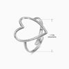 Basic Classic Style Geometric Leaf Stainless Steel Plating Open Rings