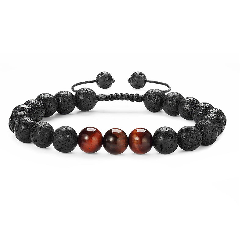 Fashion Gradient Color Natural Stone Agate Beaded Bracelets