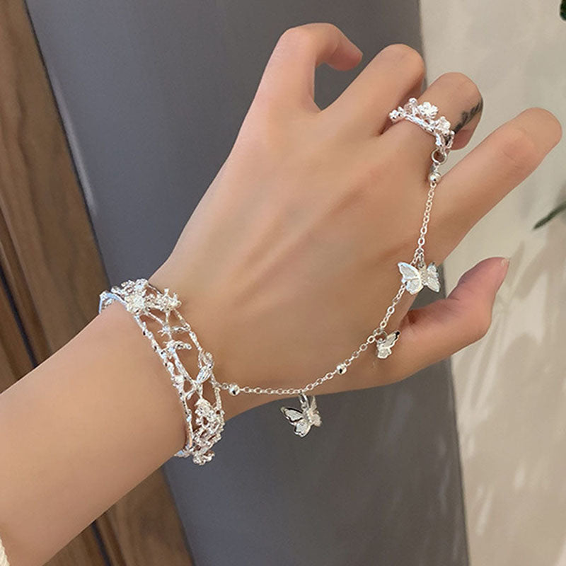 Simple Style Classic Style Butterfly Alloy Chain Women's Bangle