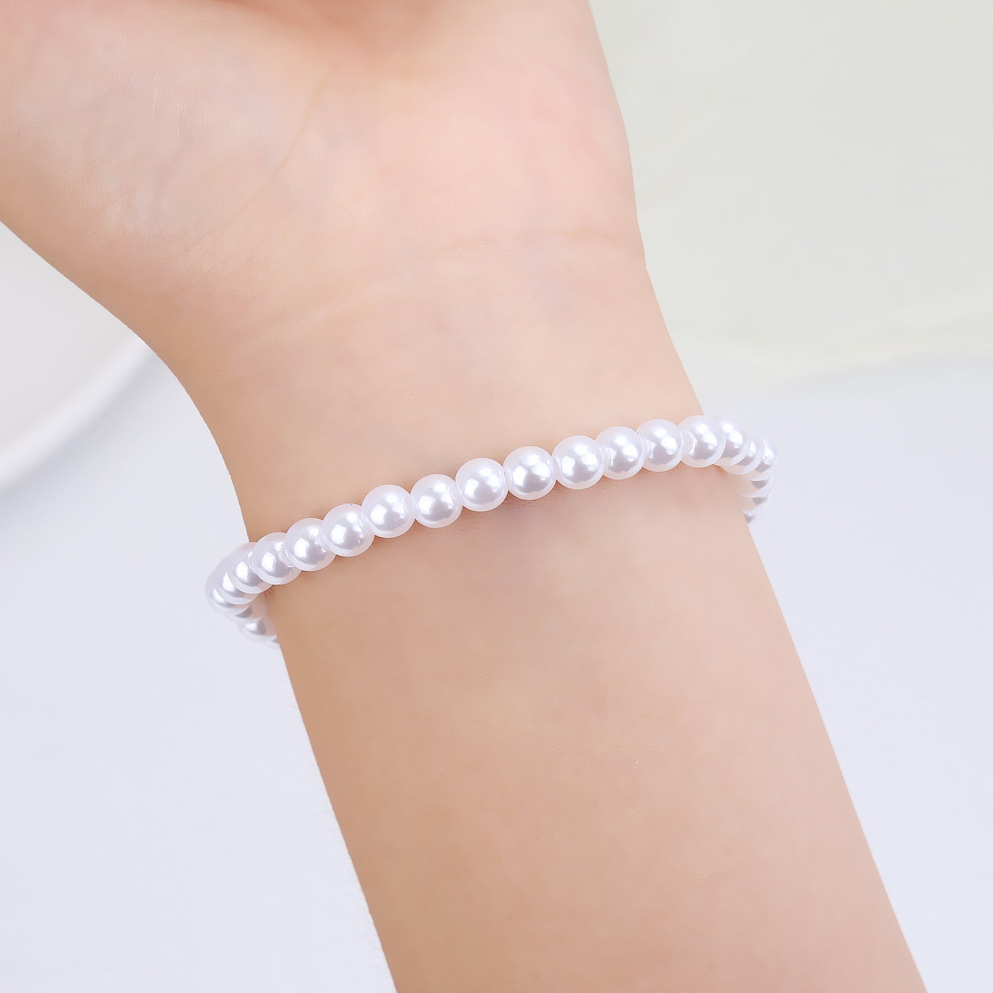 Vacation Solid Color Imitation Pearl Wholesale Bracelets